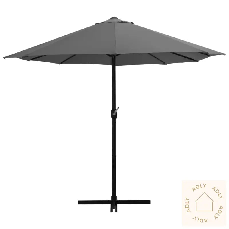 Parasoll Med Aluminiumsstang 460X270 Cm Antrasitt