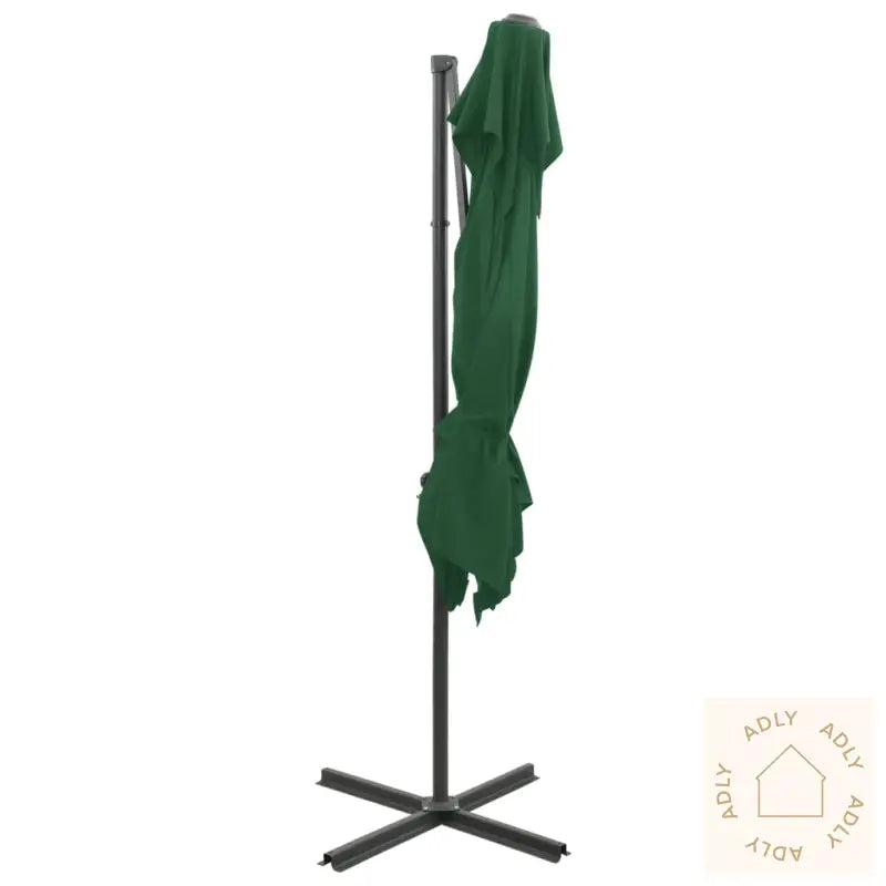 Hengende Hageparasoll Med Dobbel Topp Grønn 250X250 Cm