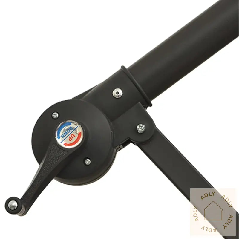 Hengende Hageparasoll Med Led-Lys Terrakotta 350 Cm