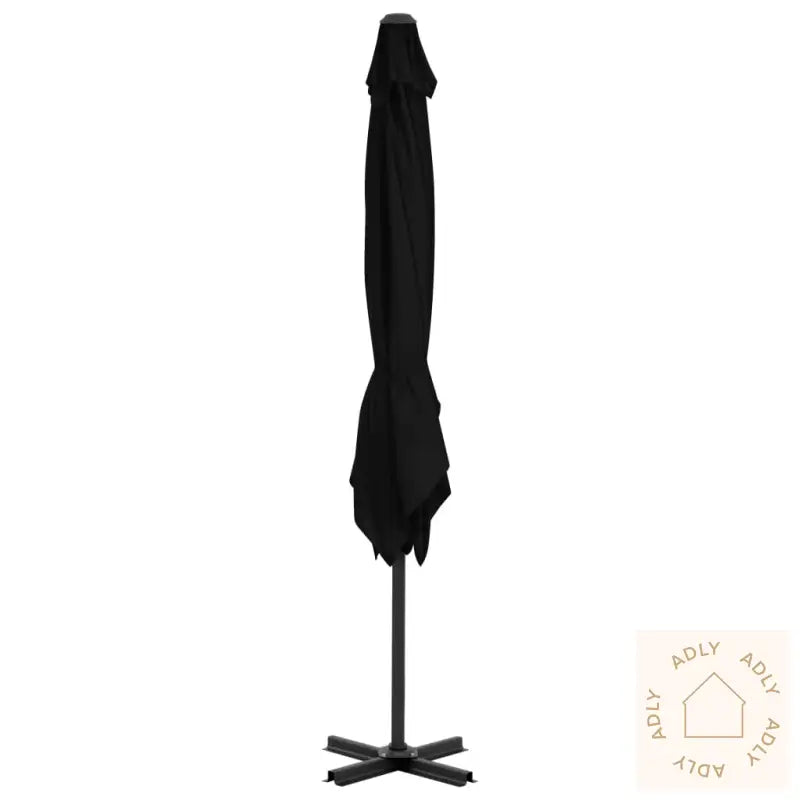 Hengende Hageparasoll Med Aluminiumsstang Svart 250X250 Cm