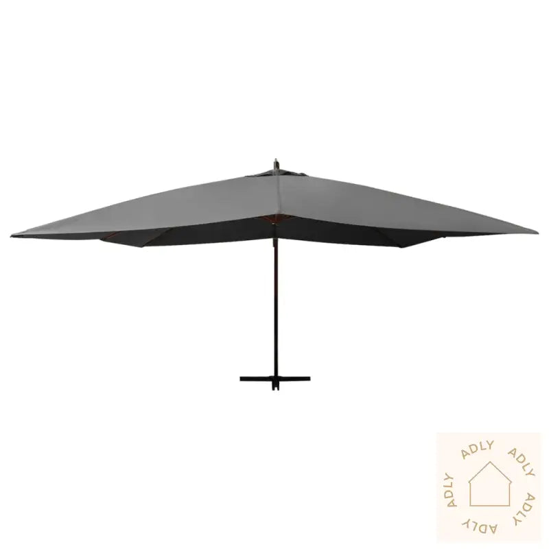 Hengende Hageparasoll Med Trestang 400X300 Cm Antrasitt