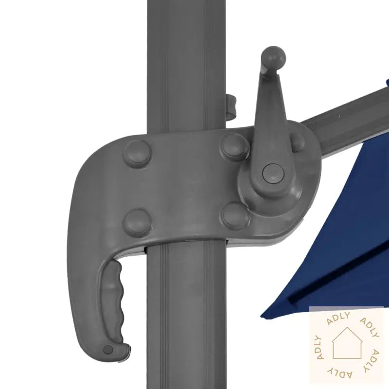 Hengeparasoll Med Aluminiumstang 4X3 M Asurblå