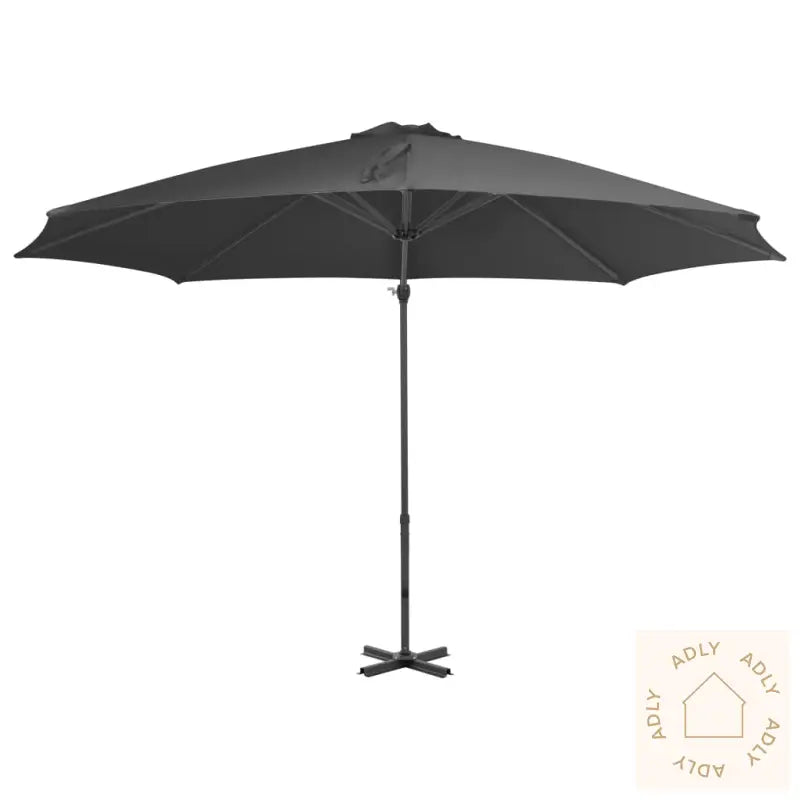 Hengende Hageparasoll Med Aluminiumsstang Antrasitt 300 Cm