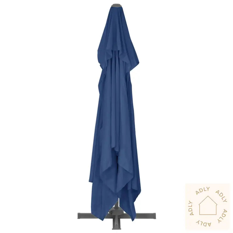 Hengeparasoll Med Aluminiumstang 4X3 M Asurblå