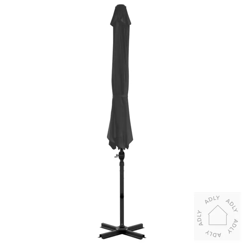 Hengende Hageparasoll Med Aluminiumsstang Antrasitt 300 Cm