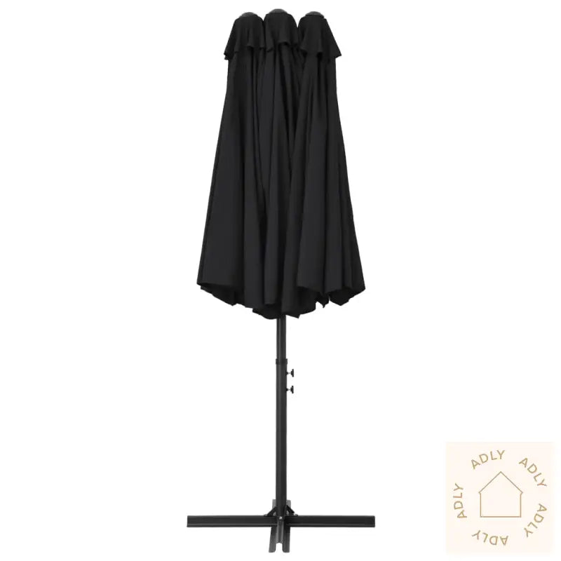 Parasol Med Aluminiumsstang 460X270 Cm Svart