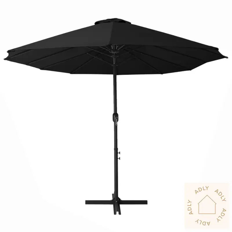 Parasol Med Aluminiumsstang 460X270 Cm Svart