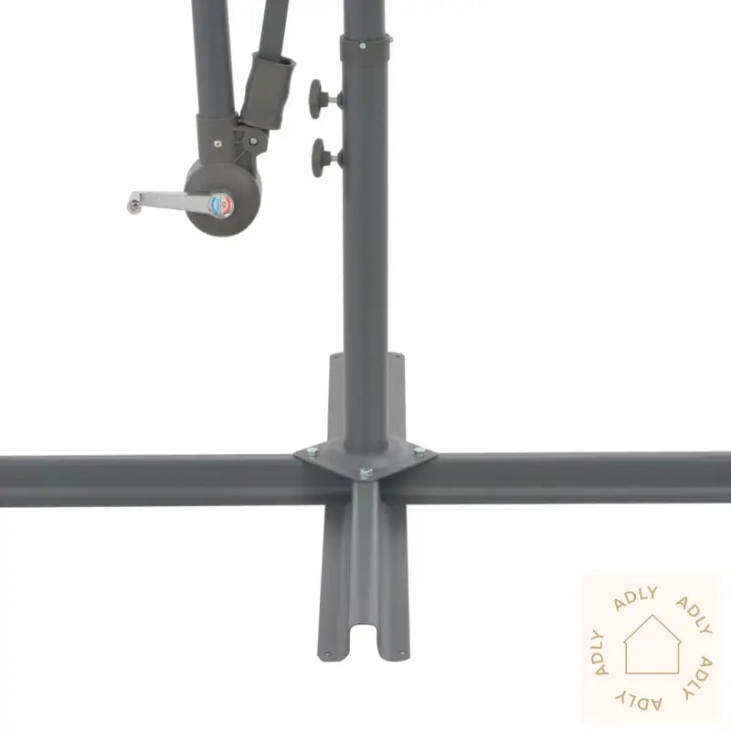 Hengende Hageparasoll Med Aluminiumsstang 300 Cm Svart