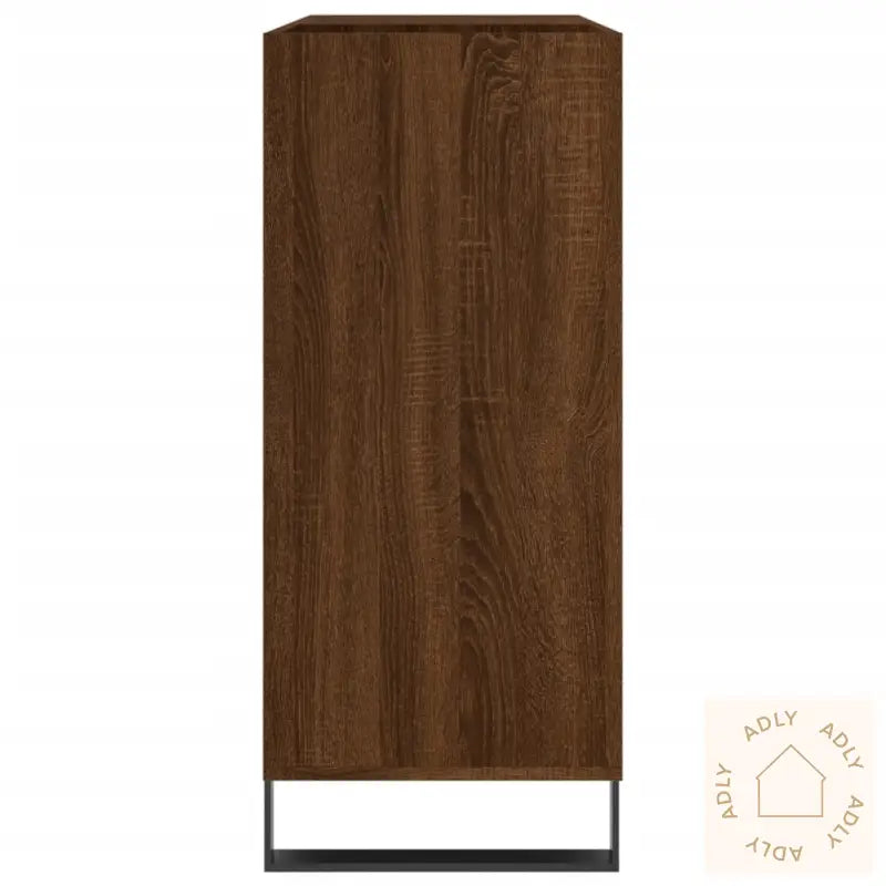 Hifi-Benk Brun Eik 84,5X38X89 Cm Konstruert Tre