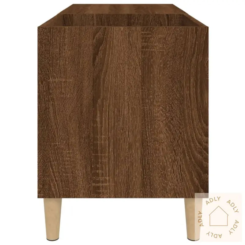 Hifi-Benk Brun Eik 84,5X38X48 Cm Konstruert Tre