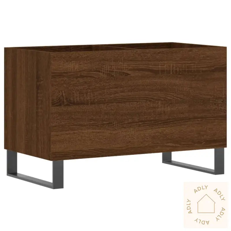 Hifi-Benk Brun Eik 74,5X38X48 Cm Konstruert Tre