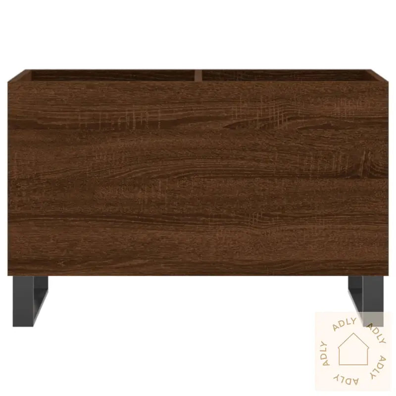 Hifi-Benk Brun Eik 74,5X38X48 Cm Konstruert Tre