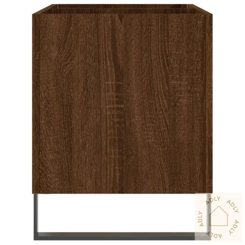 Hifi-Benk Brun Eik 74,5X38X48 Cm Konstruert Tre