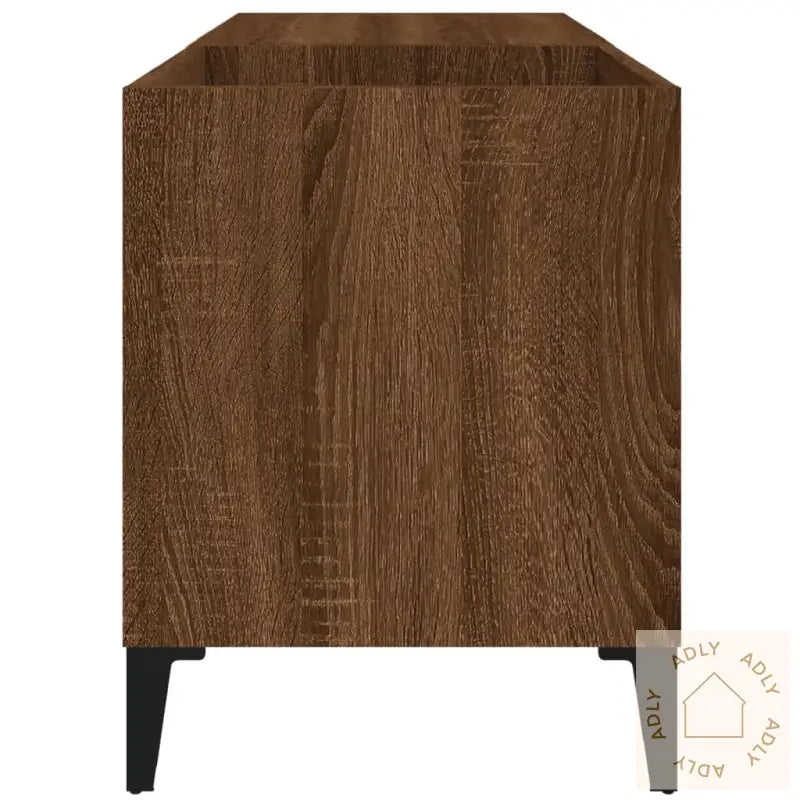 Hifi-Benk Brun Eik 84,5X38X48 Cm Konstruert Tre