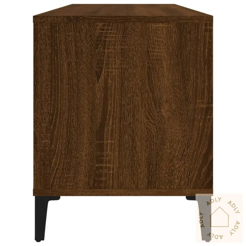 Hifi-Benk Brun Eik 100X38X48 Cm Konstruert Tre