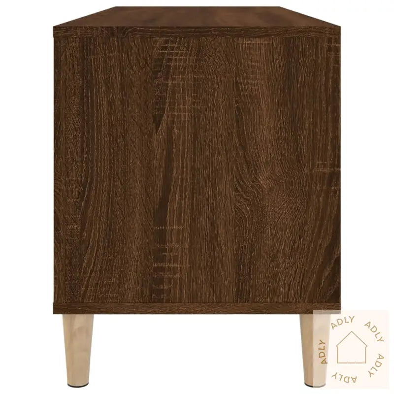 Hifi-Benk Brun Eik 100X38X48 Cm Konstruert Tre