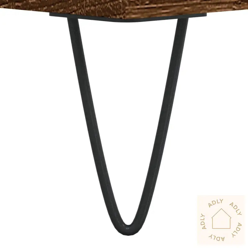 Hifi-Benk Brun Eik 84,5X38X89 Cm Konstruert Tre