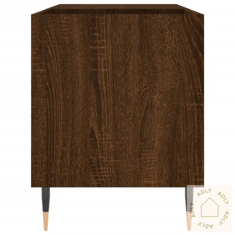 Hifi-Benk Brun Eik 85X38X48 Cm Konstruert Tre