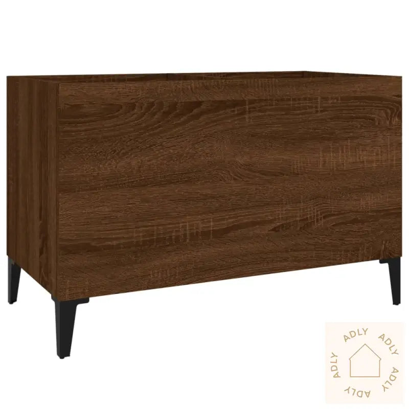 Hifi-Benk Brun Eik 74,5X38X48 Cm Konstruert Tre