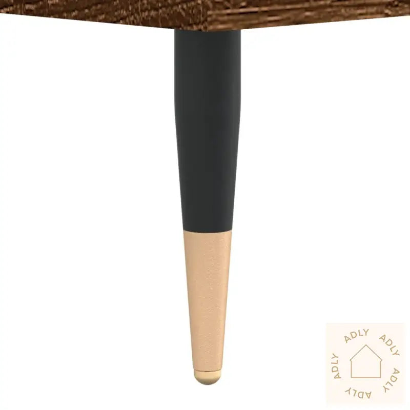 Hifi-Benk Brun Eik 84,5X38X89 Cm Konstruert Tre