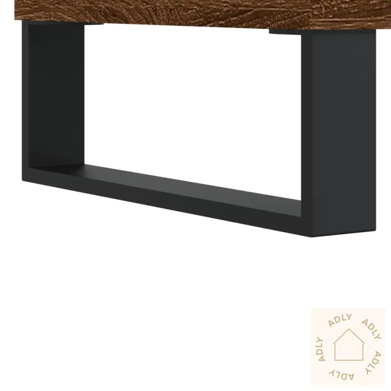 Hifi-Benk Brun Eik 85X38X48 Cm Konstruert Tre