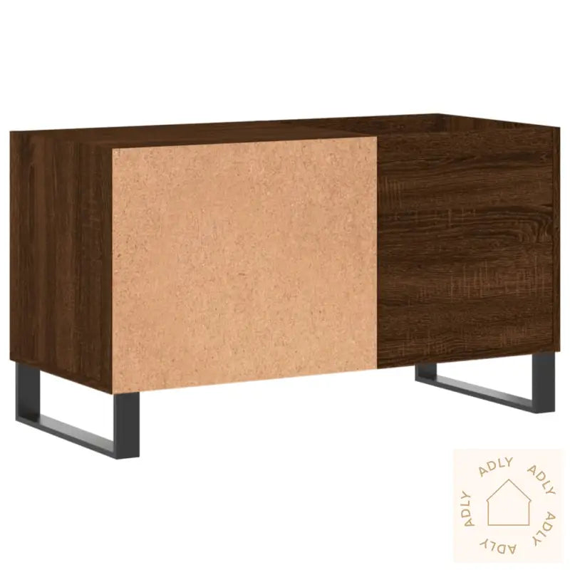 Hifi-Benk Brun Eik 85X38X48 Cm Konstruert Tre