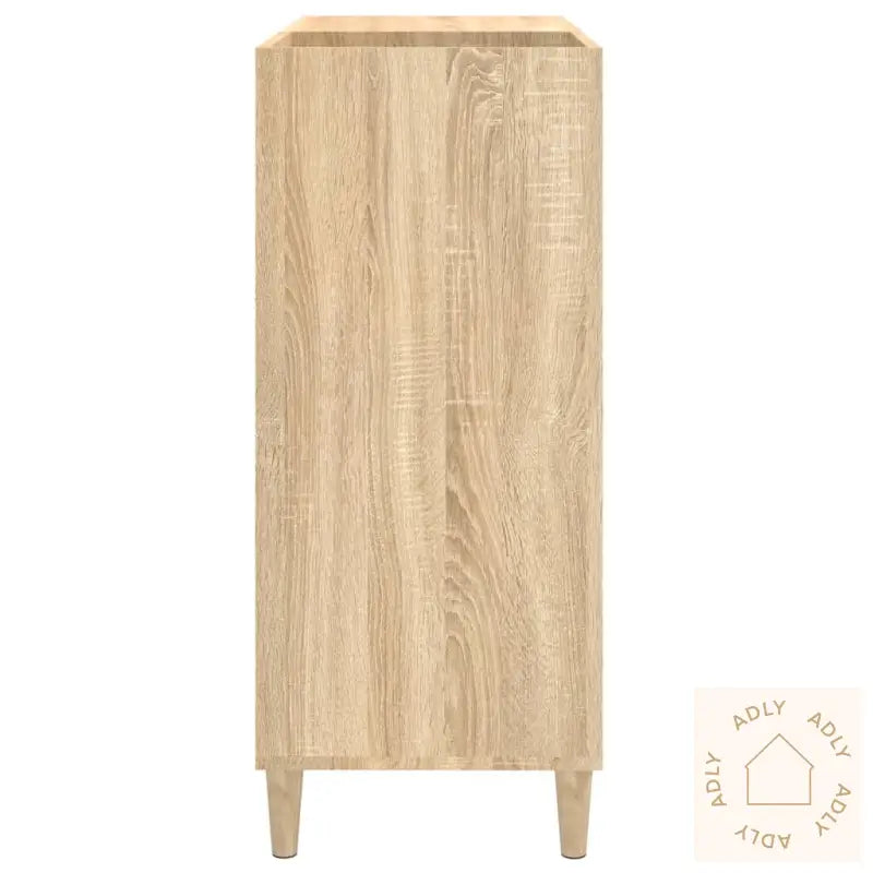 Hifi-Benk Sonoma Eik 84,5X38X89 Cm Konstruert Tre