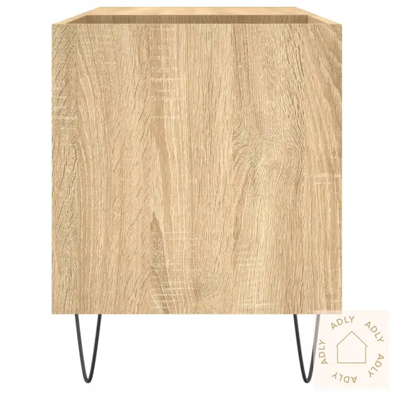 Hifi-Benk Sonoma Eik 85X38X48 Cm Konstruert Tre