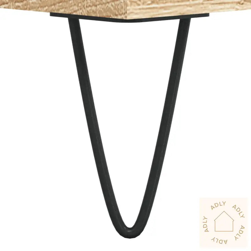 Hifi-Benk Sonoma Eik 85X38X48 Cm Konstruert Tre