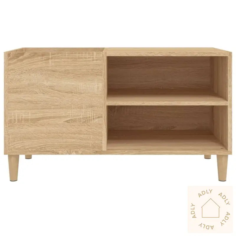 Hifi-Benk Sonoma Eik 84,5X38X48 Cm Konstruert Tre