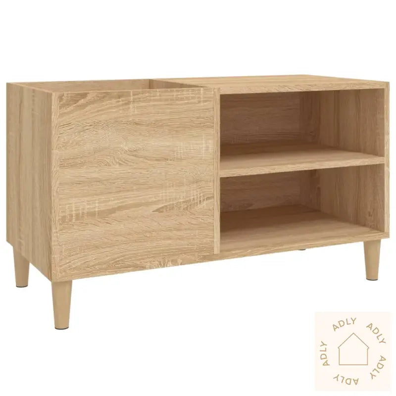 Hifi-Benk Sonoma Eik 84,5X38X48 Cm Konstruert Tre