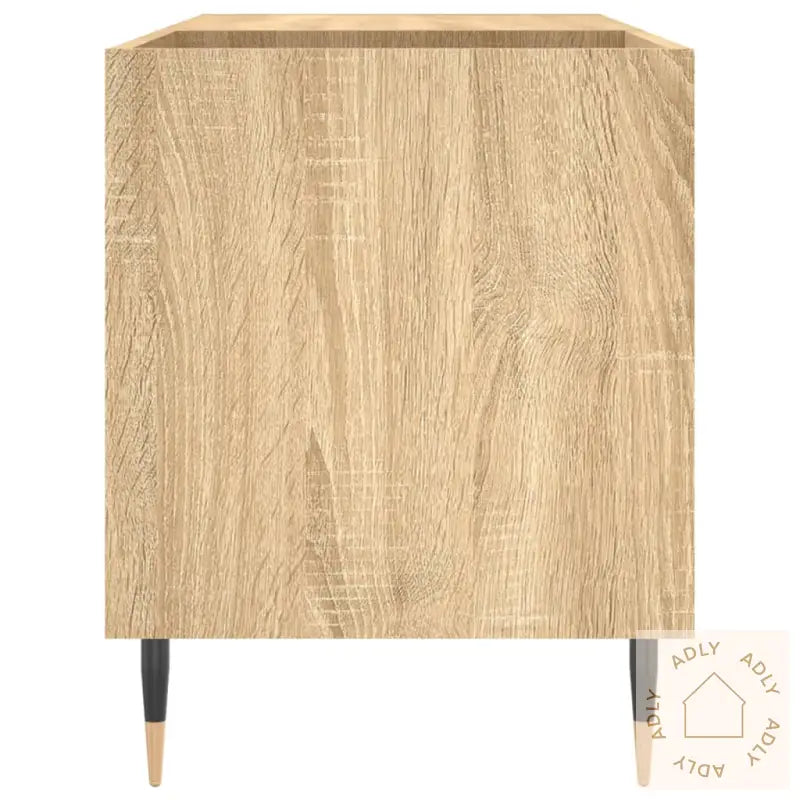 Hifi-Benk Sonoma Eik 85X38X48 Cm Konstruert Tre