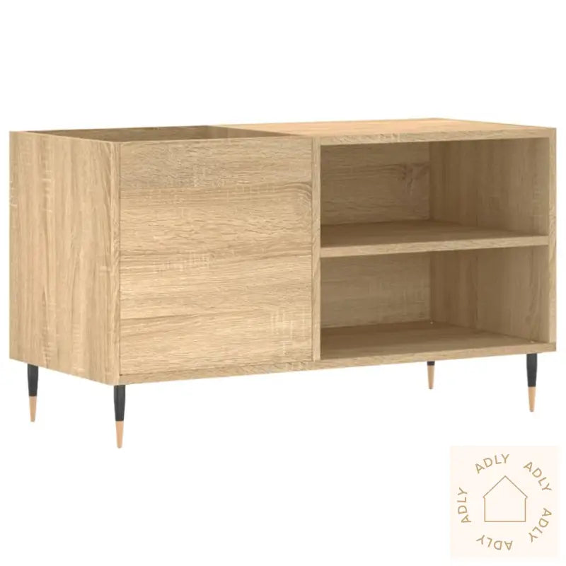Hifi-Benk Sonoma Eik 85X38X48 Cm Konstruert Tre
