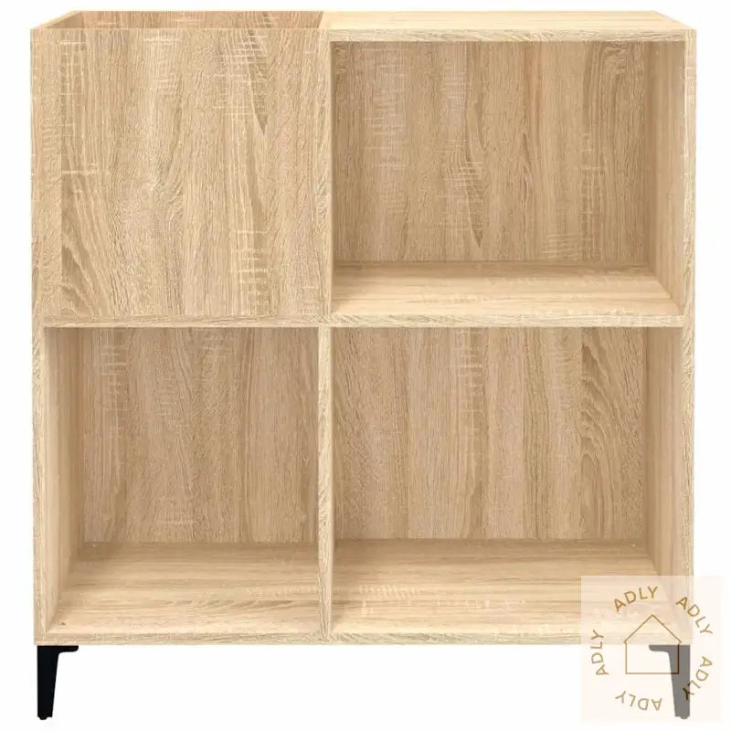 Hifi-Benk Sonoma Eik 84,5X38X89 Cm Konstruert Tre