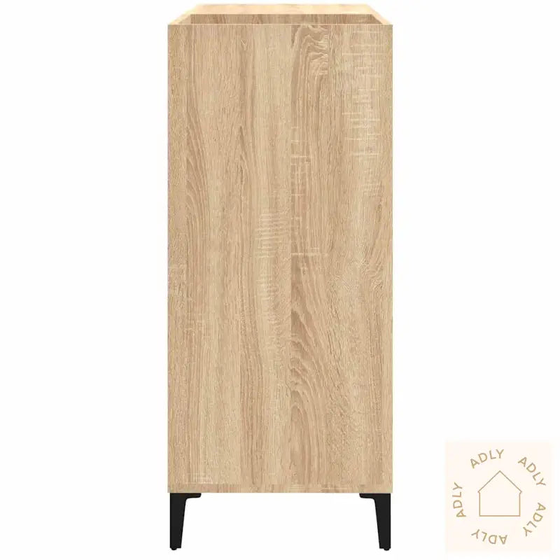 Hifi-Benk Sonoma Eik 84,5X38X89 Cm Konstruert Tre