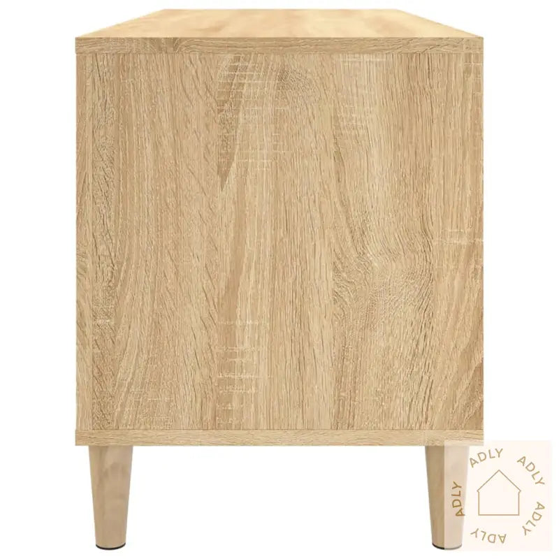 Hifi-Benk Sonoma Eik 100X38X48 Cm Konstruert Tre