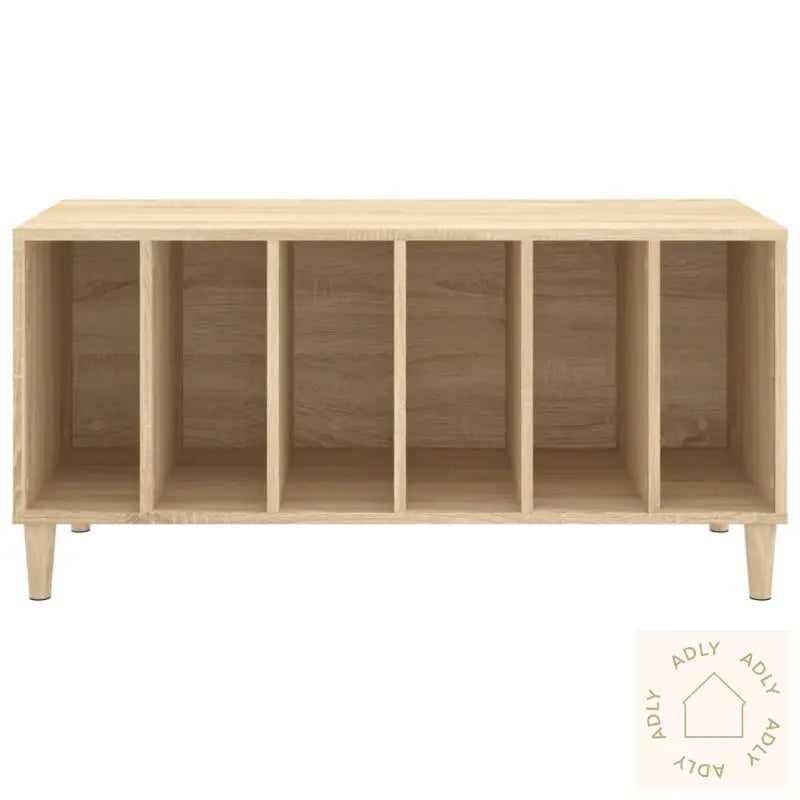 Hifi-Benk Sonoma Eik 100X38X48 Cm Konstruert Tre