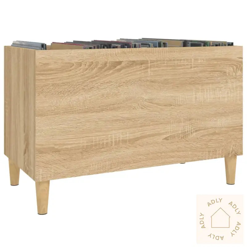 Hifi-Benk Sonoma Eik 74,5X38X48 Cm Konstruert Tre