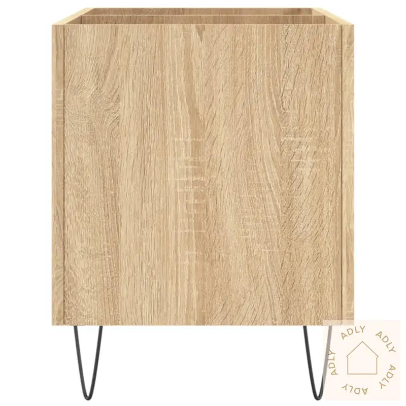 Hifi-Benk Sonoma Eik 74,5X38X48 Cm Konstruert Tre