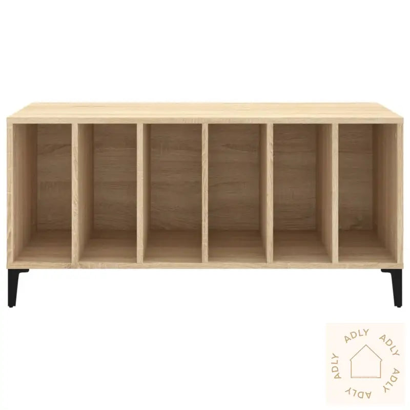 Hifi-Benk Sonoma Eik 100X38X48 Cm Konstruert Tre