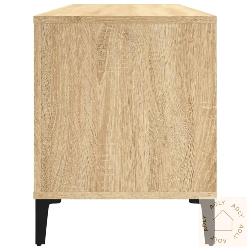Hifi-Benk Sonoma Eik 100X38X48 Cm Konstruert Tre