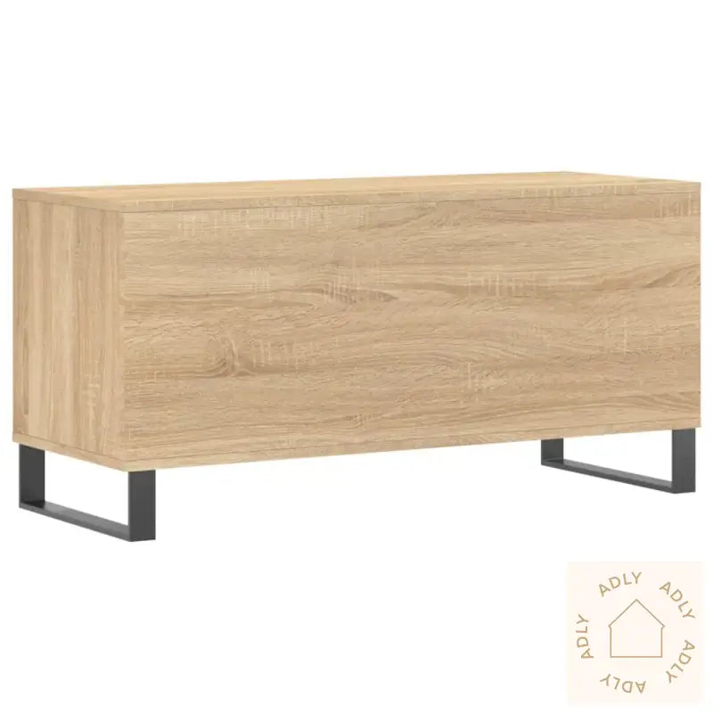 Hifi-Benk Sonoma Eik 100X38X48 Cm Konstruert Tre