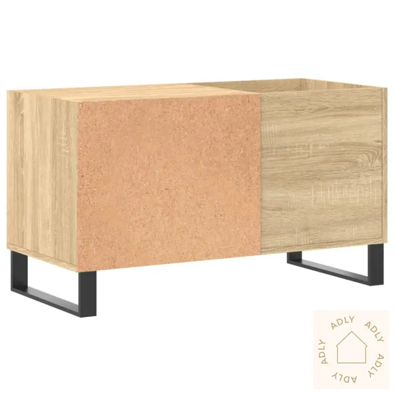 Hifi-Benk Sonoma Eik 85X38X48 Cm Konstruert Tre