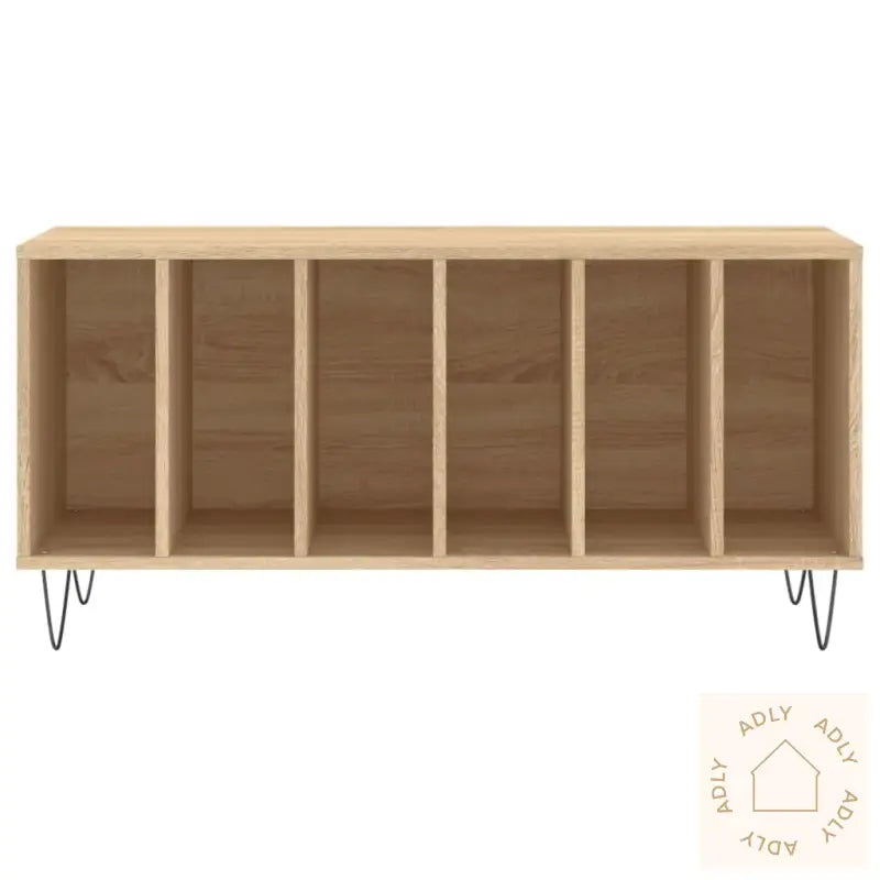 Hifi-Benk Sonoma Eik 100X38X48 Cm Konstruert Tre