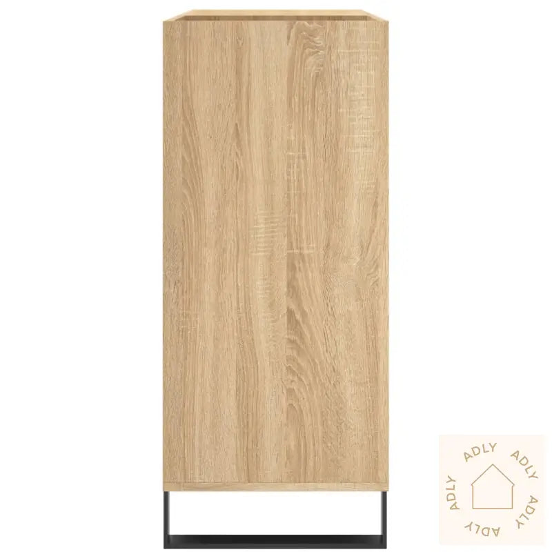 Hifi-Benk Sonoma Eik 84,5X38X89 Cm Konstruert Tre