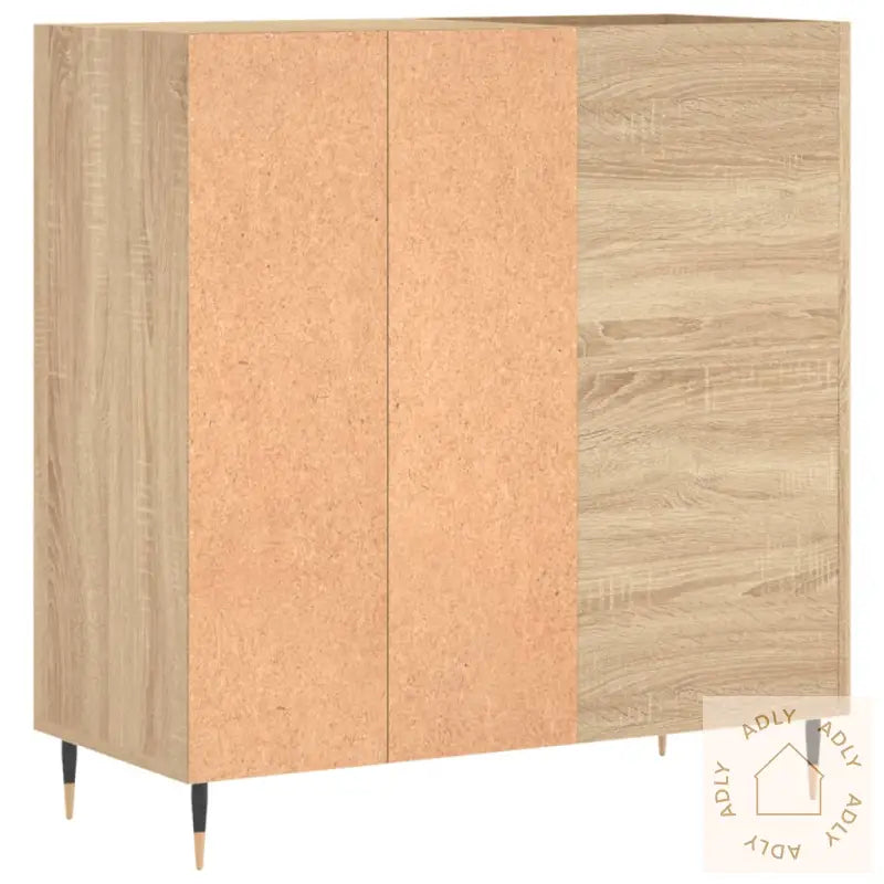 Hifi-Benk Sonoma Eik 84,5X38X89 Cm Konstruert Tre