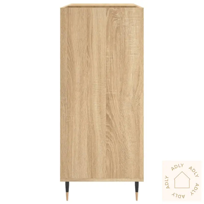 Hifi-Benk Sonoma Eik 84,5X38X89 Cm Konstruert Tre
