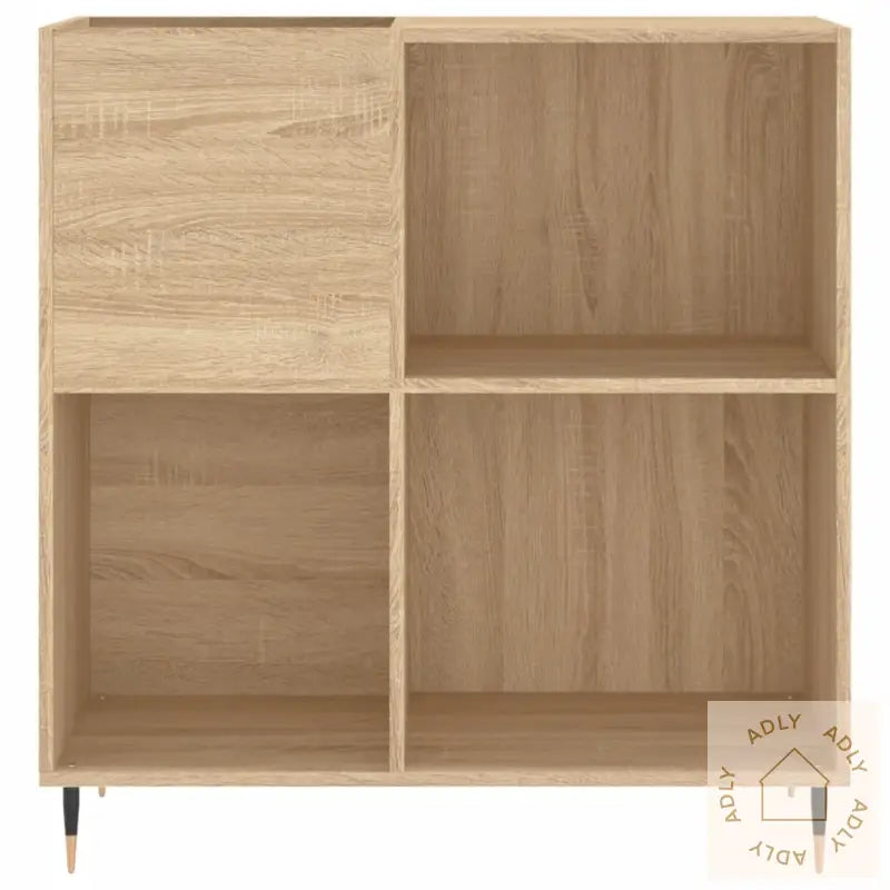 Hifi-Benk Sonoma Eik 84,5X38X89 Cm Konstruert Tre