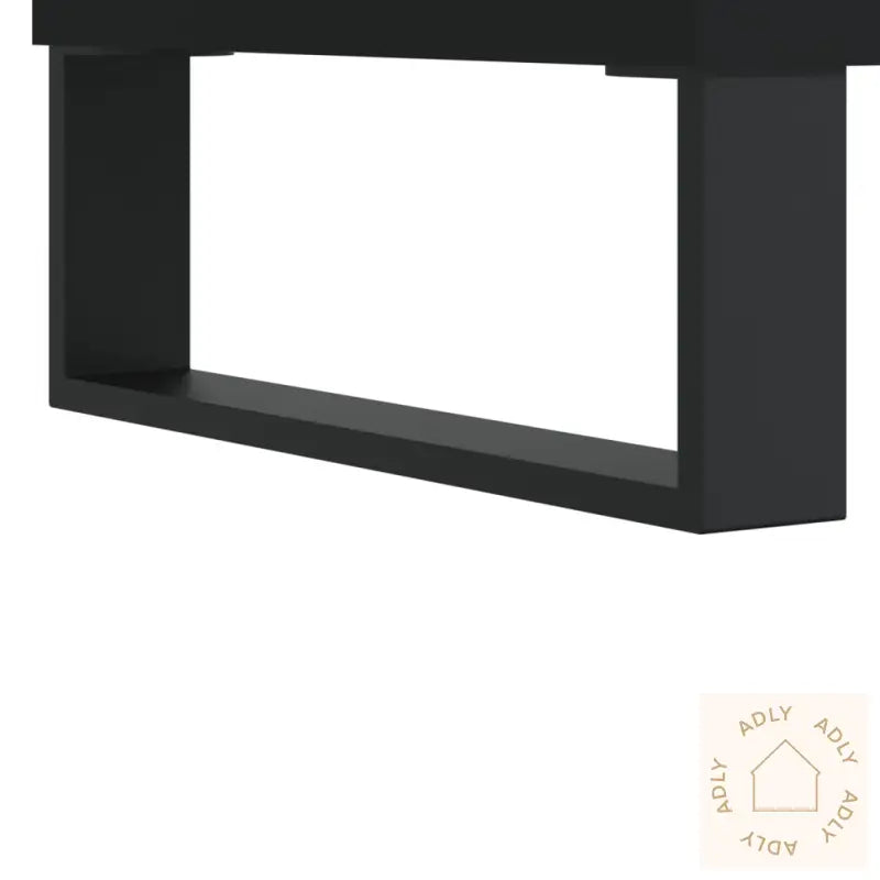 Hifi-Benk Svart 84,5X38X89 Cm Konstruert Tre
