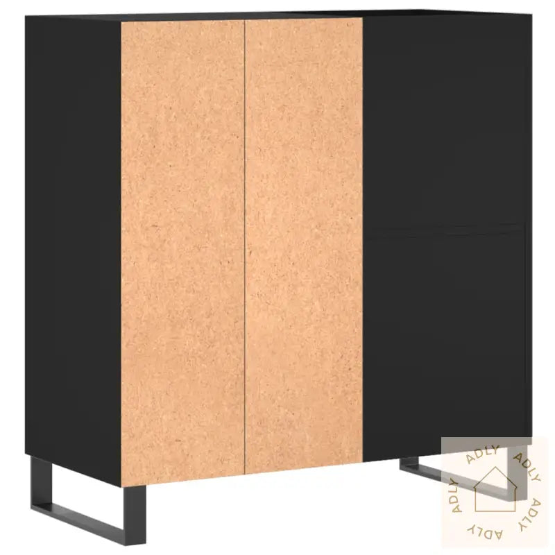 Hifi-Benk Svart 84,5X38X89 Cm Konstruert Tre